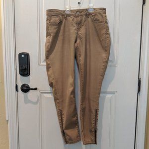 Brown demin pants